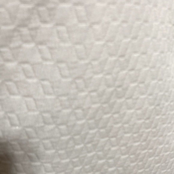 Topshop Zip Up White Geometric Textured Mini Skirt Size US 6 - Picture 8 of 14